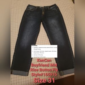 KanCan Mid Rise Boyfriend Fit
